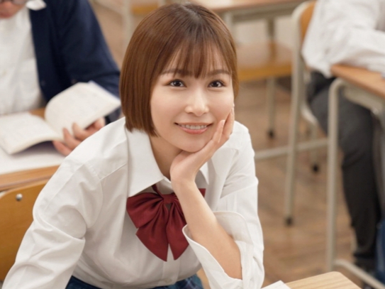 【ドSな制服美少女に翻弄される】『まだダメよ…』教え子の小悪魔JKがチンコを弄んで射精管理！ビンビンのチンコが我慢できず、ドMな先生が悶絶する！