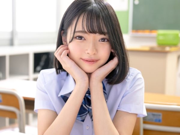 【主観】『誰も来ないよね…？』華奢でちっぱいな幼なじみと2人きりの教室で♥制服姿のままイチャイチャ密着セックスで感じまくり！！